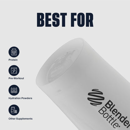 Blender-Bottle V2 Shaker Perfect for Protein Shakes and Pre Workout, 20-Ounce, Clear/Black