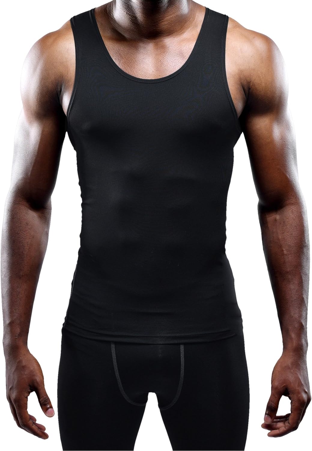 Men'S 3 Pack Athletic Compression under Base Layer Sport Tank Top