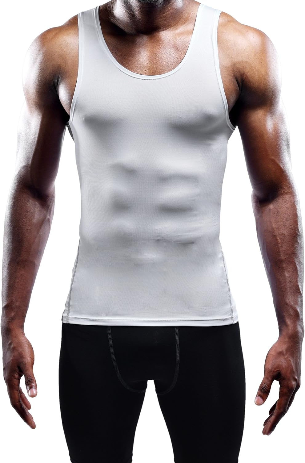 Men'S 3 Pack Athletic Compression under Base Layer Sport Tank Top